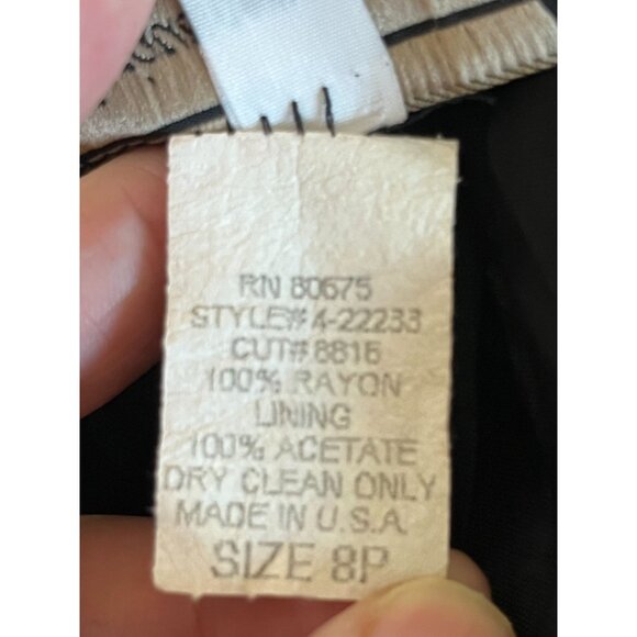 Retro Animal Print Maxi Skirt Black 8P Colorful Preppy Chic Safari Neutral Artsy - Picture 9 of 10